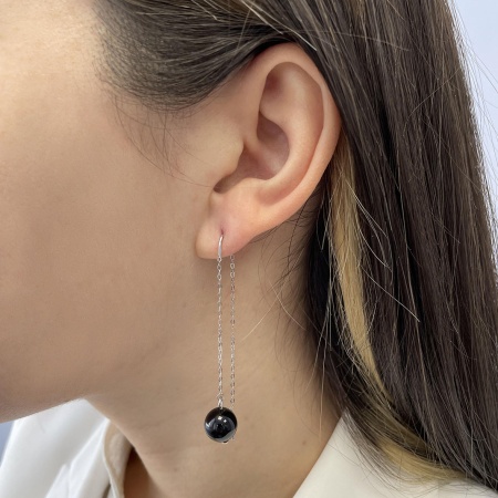 Купить оптом серьги из серебра с агатами 2340390710-3-20 от Krasnoe