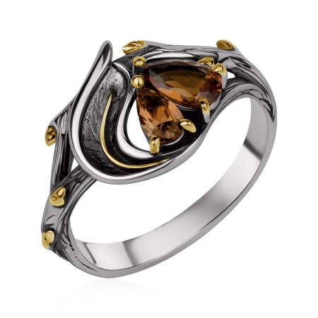 Купить оптом кольцо из серебра с ситаллами 1317С22126-42 от Krasnoe