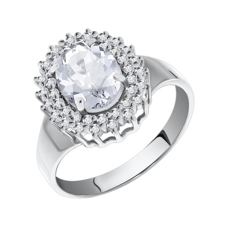 Купить оптом кольцо из серебра с фианитами 1340200145л от Krasnoe