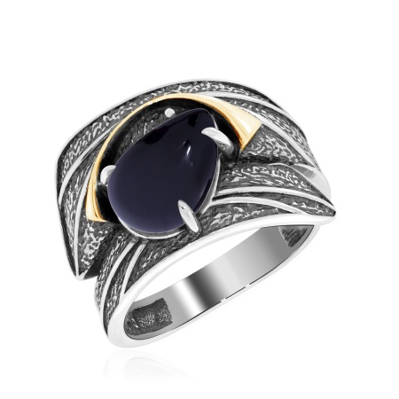 Купить оптом кольцо из серебра с агатом 1317392394-20 от Krasnoe