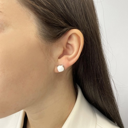 Купить оптом пусеты из серебра с агатами 2340391216-10 от Krasnoe