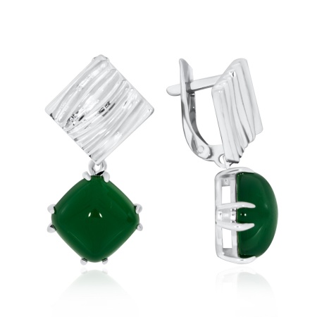 Купить оптом серьги из серебра с агатами 2340392153-60 от Krasnoe