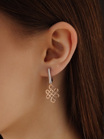 Купить оптом серьги из серебра без вставок 2350401643 от Krasnoe