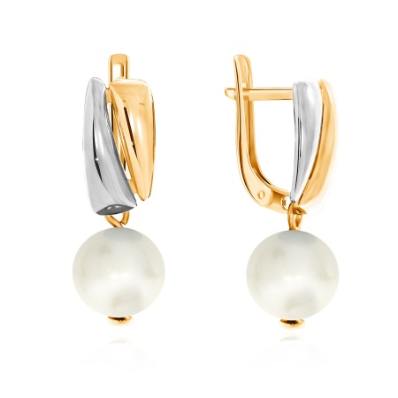 Купить оптом серьги из серебра с жемчугами 2329240898-1 от Krasnoe