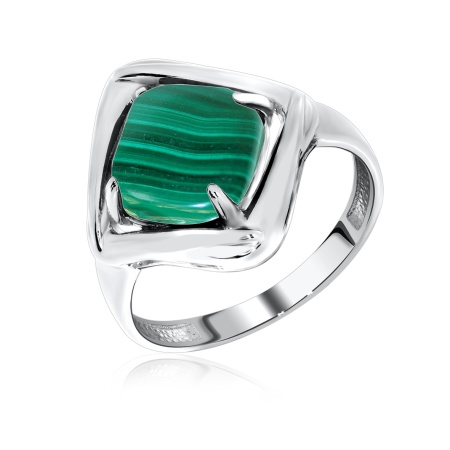 Купить оптом кольцо из серебра с малахитом 1340380950 от Krasnoe