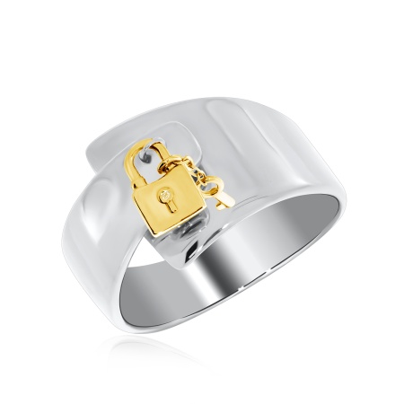 Купить оптом кольцо из серебра с фианитами 1350201732л-2 от Krasnoe