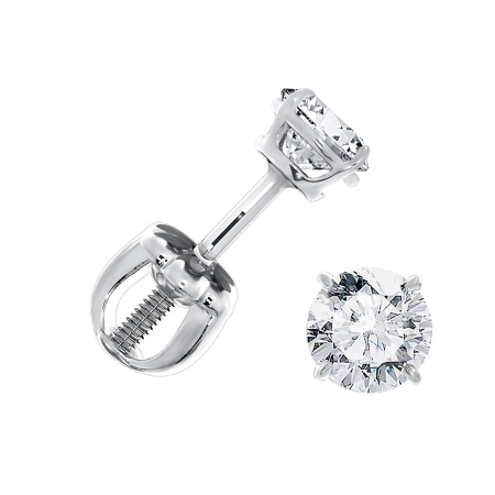 Купить оптом пусеты из серебра с фианитами П340203135 от Krasnoe