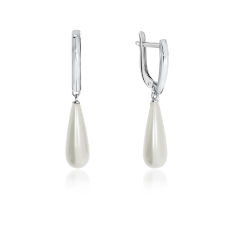 Купить оптом серьги из серебра с жемчугом 2340240346 от Krasnoe