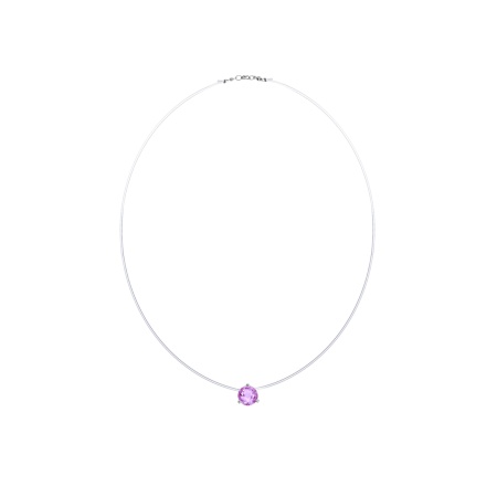 Купить оптом колье из серебра с аметистом 8340063058-38 от Krasnoe