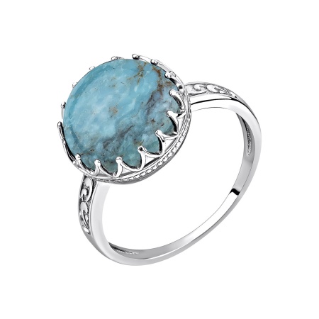 Купить оптом кольцо из серебра с бирюзой 1340311967 от Krasnoe