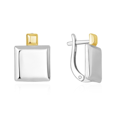 Купить оптом серьги из серебра без вставок 2350405851 от Krasnoe