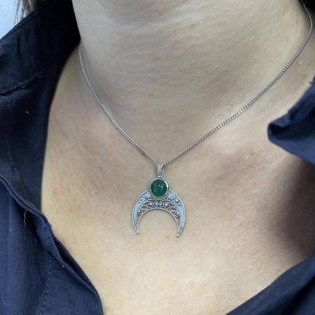 Купить оптом подвеска из серебра с агатом 3310391819-60 от Krasnoe