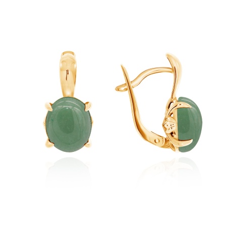 Купить оптом серьги из серебра с нефритами 2320350376 от Krasnoe