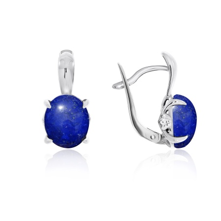Купить оптом серьги из серебра с лазуритами 2340470376 от Krasnoe