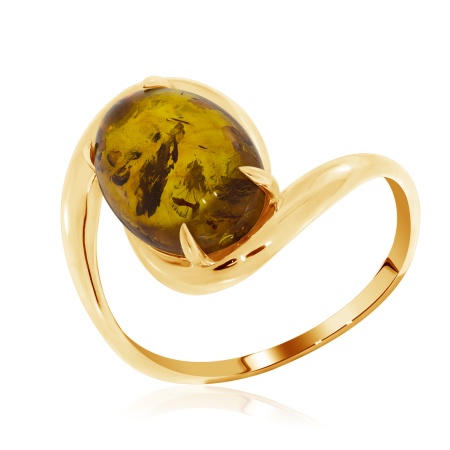 Купить оптом кольцо из серебра с янтарём 1320481827 от Krasnoe