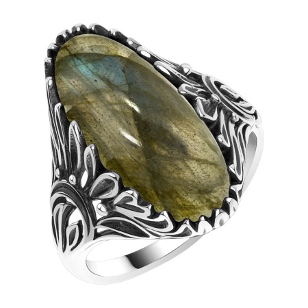 Купить оптом кольцо из серебра с лабрадоритом 1310Л05726 от Krasnoe