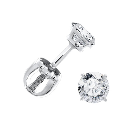 Купить оптом пусеты из серебра с фианитами П340203140 от Krasnoe