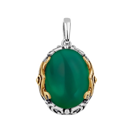 Купить оптом подвеска из серебра с агатом 3317395166-60 от Krasnoe