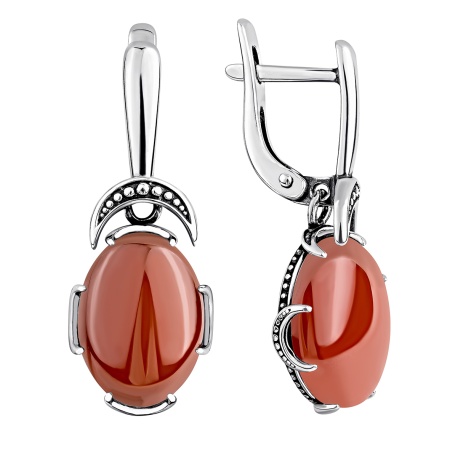 Купить оптом серьги из серебра с агатами 2310395082-31 от Krasnoe