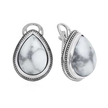 Купить оптом серьги из серебра с кахолонгами 2310К00977 от Krasnoe