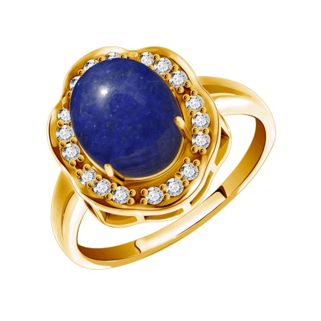 Купить оптом кольцо из серебра с лазуритом 1320470141 от Krasnoe