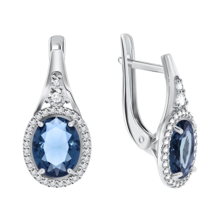 Купить оптом серьги из серебра с фианитами 2340200182л-76 от Krasnoe