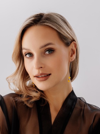 Купить оптом серьги из серебра с агатами 2340390714-1-50 от Krasnoe