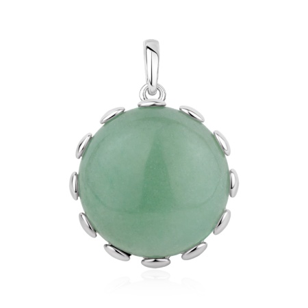 Купить оптом подвеска из серебра с авантюрином 3340366633-1-60 от Krasnoe