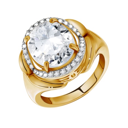 Купить оптом кольцо из серебра с фианитами 1329200140 от Krasnoe