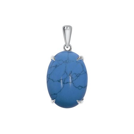 Купить оптом серьги из серебра с бирюза синт.ом 3340270112-1 от Krasnoe