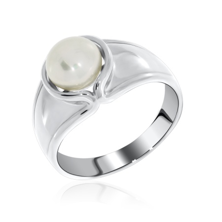 Купить оптом кольцо из серебра с жемчугом 1340050836 от Krasnoe