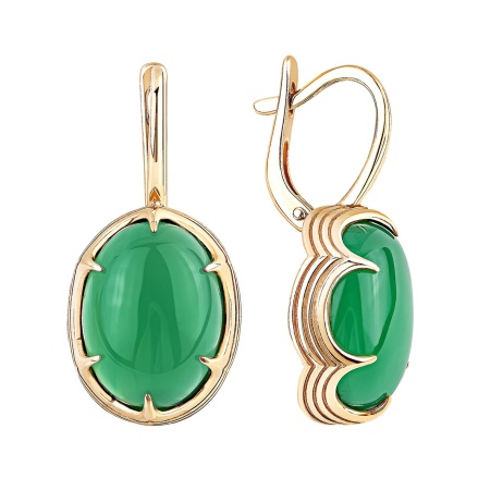 Купить оптом серьги из серебра с агатами 2320395175-60 от Krasnoe