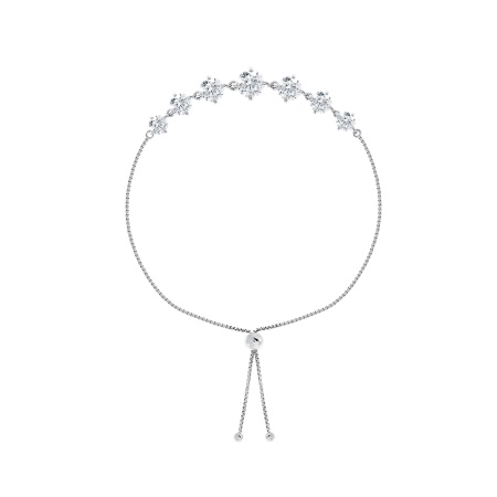 Купить оптом браслет из серебра с фианитами 4340202560-17 от Krasnoe