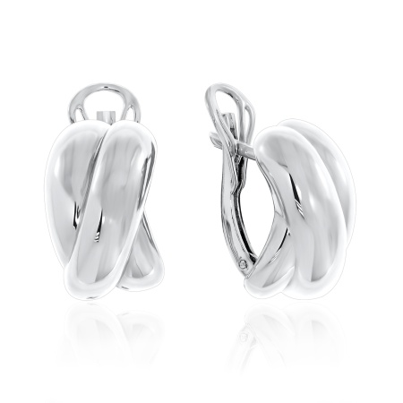 Купить оптом серьги из серебра без вставок 2340400594 от Krasnoe