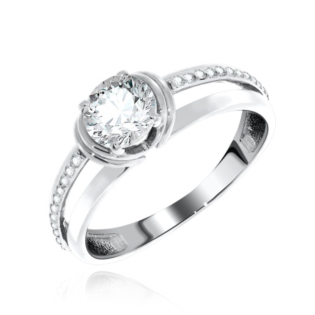 Купить оптом кольцо из серебра с фианитами 1340200995 от Krasnoe