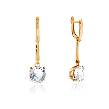 Купить оптом серьги из серебра с фианитами 2320200728 от Krasnoe