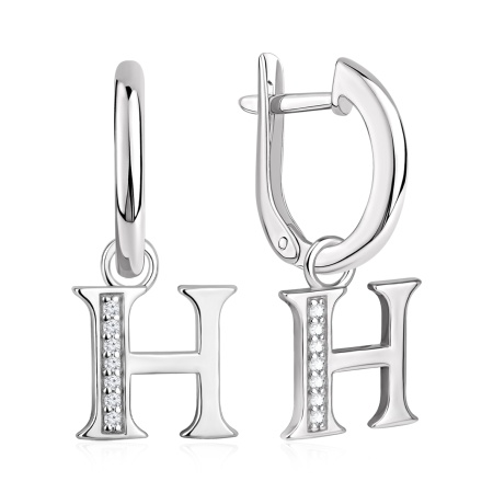 Купить оптом серьги из серебра с фианитами 2340205859л от Krasnoe