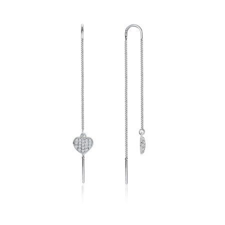 Купить оптом серьги из серебра с фианитами 2340201628л-6-3 от Krasnoe