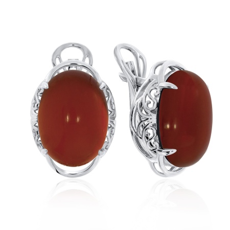 Купить оптом серьги из серебра с агатами 2340390968-31 от Krasnoe
