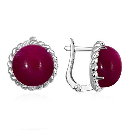 Купить оптом серьги из серебра с агатами 2340395089-37 от Krasnoe