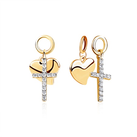 Купить оптом подвеска из серебра с фианитами 3329204848л от Krasnoe