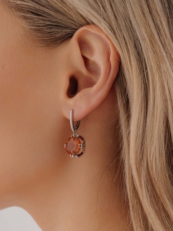 Купить оптом серьги из серебра с султанитами 2340611708 от Krasnoe