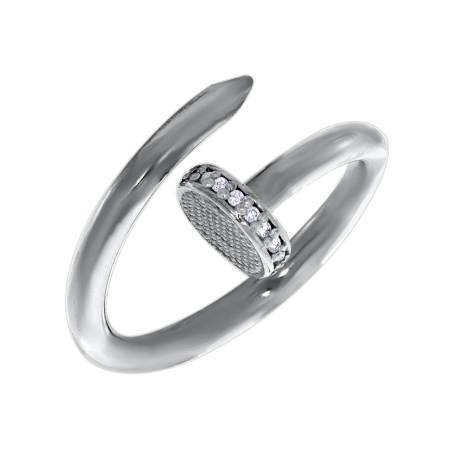 Купить оптом кольцо из серебра с фианитами 1340200067л от Krasnoe