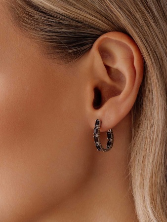 Купить оптом серьги из серебра с гранатами 2340151164 от Krasnoe