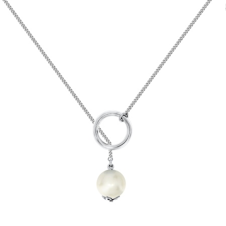 Купить оптом колье из серебра с жемчугом 8340241483-6-65 от Krasnoe