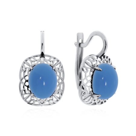 Купить оптом серьги из серебра с агатами 2340391953-70 от Krasnoe