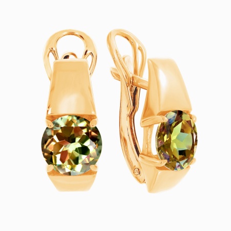 Купить оптом серьги из серебра с кристалл ювелирныйами 2329291118-98 от Krasnoe