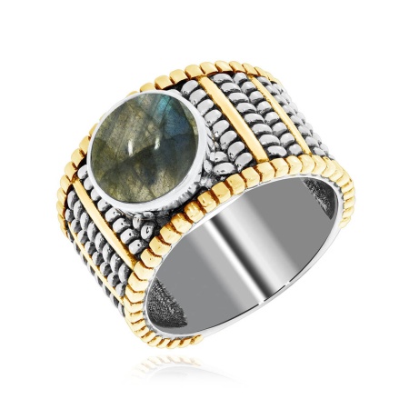 Купить оптом кольцо из серебра с лабрадоритом 1317Л01755 от Krasnoe