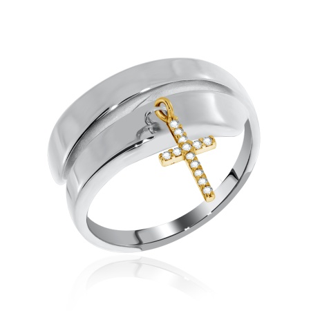 Купить оптом кольцо из серебра с фианитами 1350201734-6 от Krasnoe