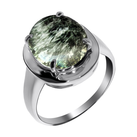 Купить оптом кольцо из серебра с серафинитом 1340920029 от Krasnoe